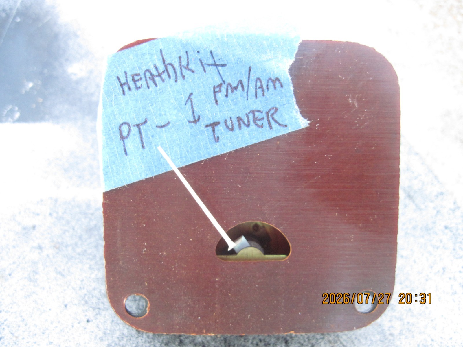 HEATHKIT PT-1 FM STEREO TUNER  REPLACEMENT SIGNAL STRENGTH METER