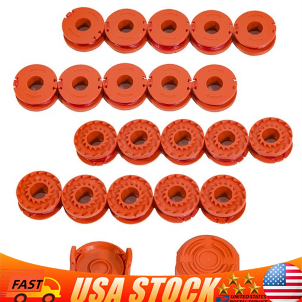 20Pack WORX WA0010 Replacement Spool Line For Grass Trimmer Edger 10ft Cap Cover