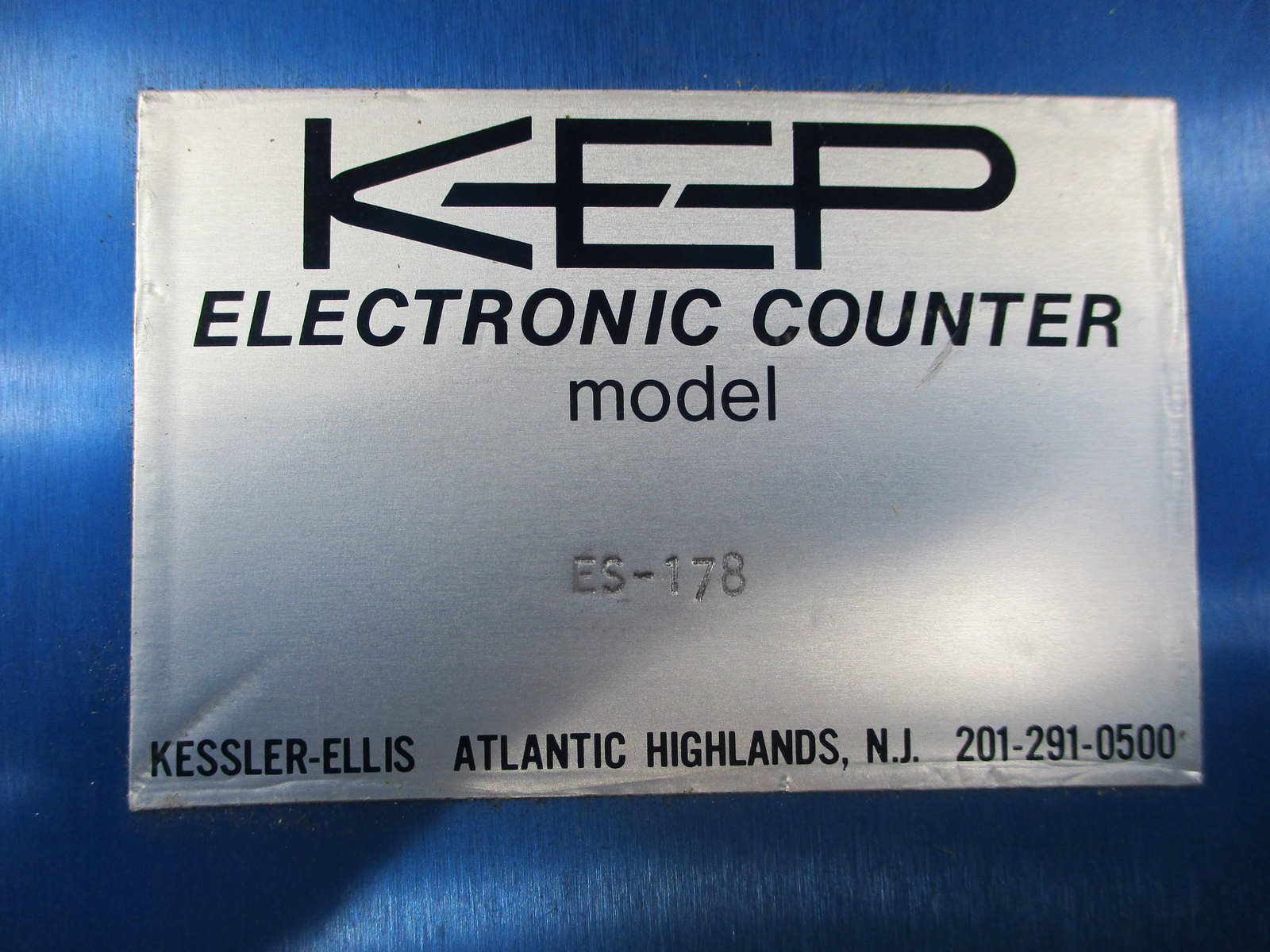 KEP KESSLER ELLIS ES-178 COUNTER NSNP