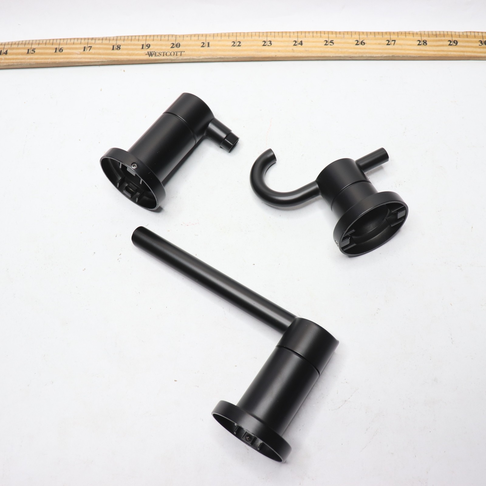 Delta Bathroom Accessory Set Matte Black NIC64-MB - Missing 3 Bar Holder Ends