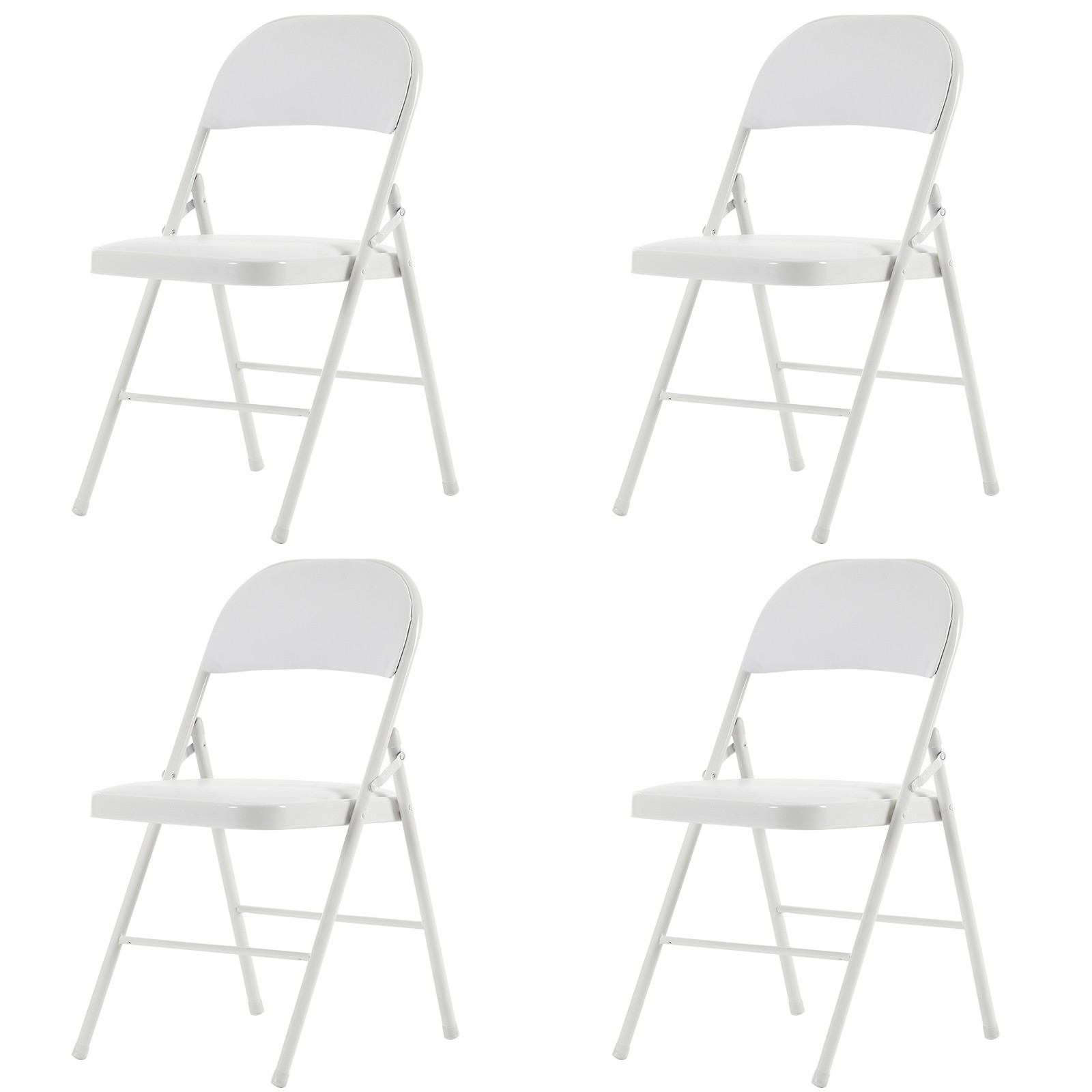 【Old Code：33292149】4pcs Elegant Foldable Iron & PVC Chairs for Convention