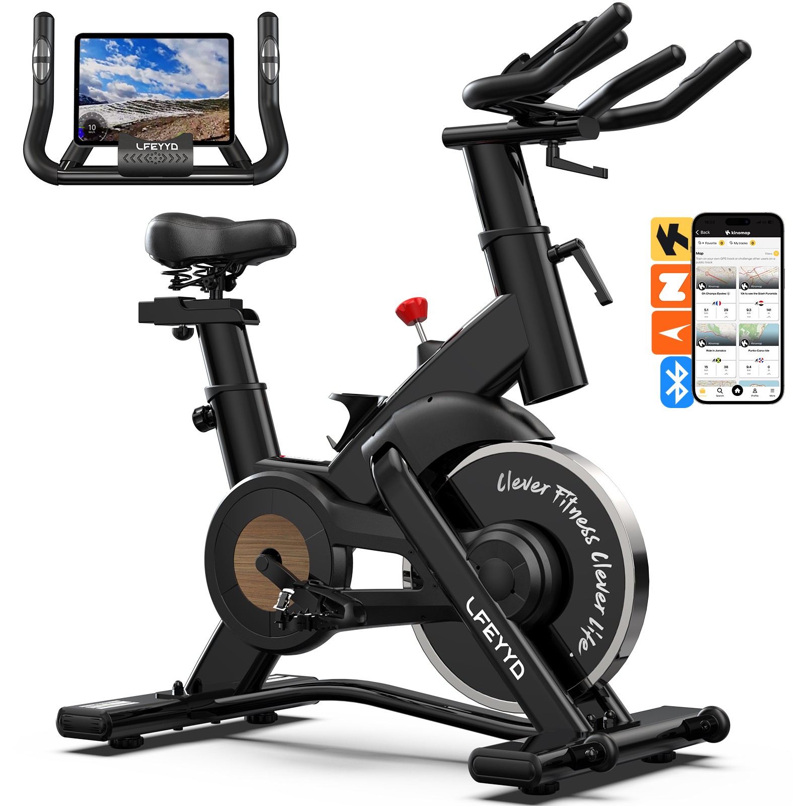 Indoor Commercial Exercise Bike Fitness Bike Stationary Bike Cardio Workout Bike