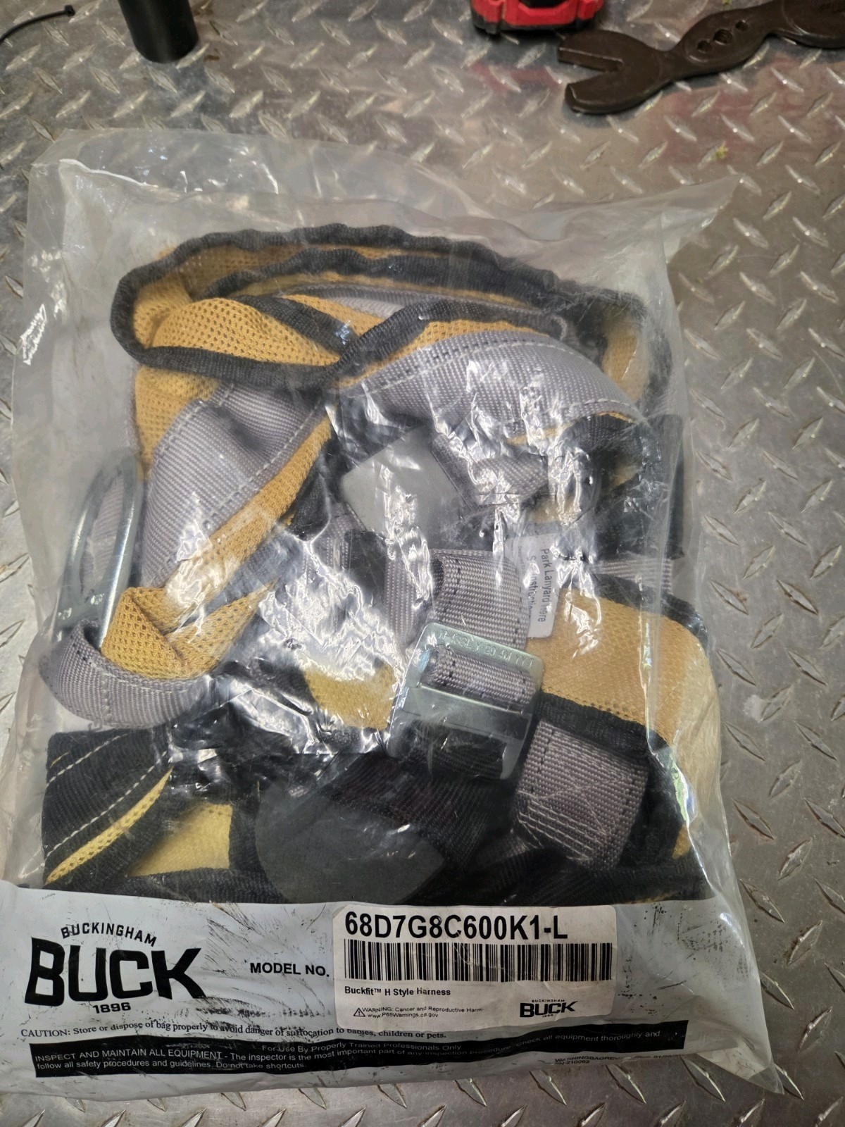 Buckfit H Style Full Body Harness Size Large