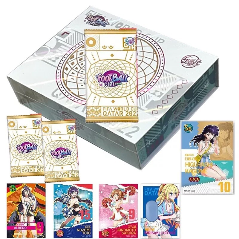Goddess Football Girl Anime Waifu Holo Foil Premium 10 Pack Booster Box