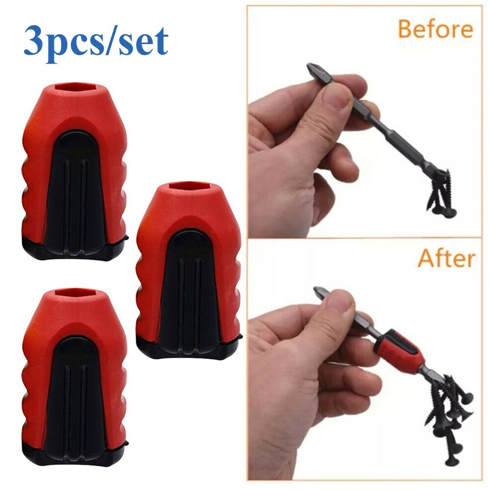 3xMagnetizer Drill Bit Magnetic  for RING Magnet Screwdriver Bit Holder