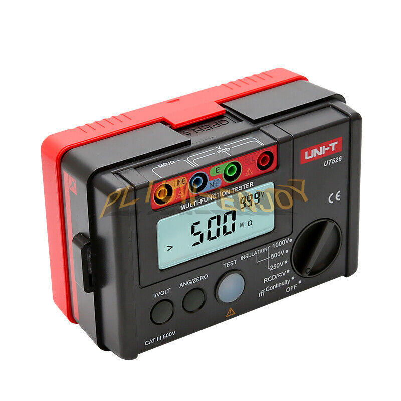 UT526 UNI-T Electrical Insulation Tester1000V 500MΩ RCD Test Continuity VAC/DC