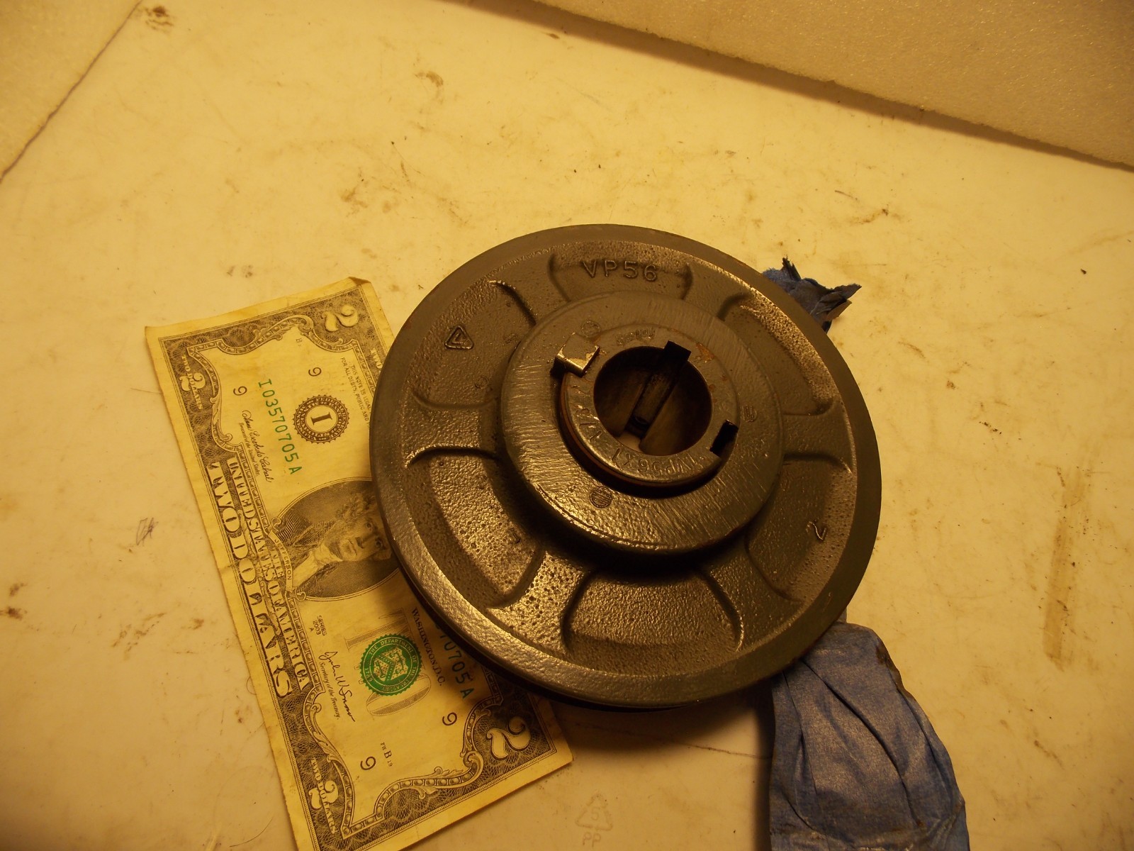 Browning 1VP56 Veriable Pitch V-Belt Pulley 1 Groove 5.35" Dia 1 1/8 Bore 1.1.25