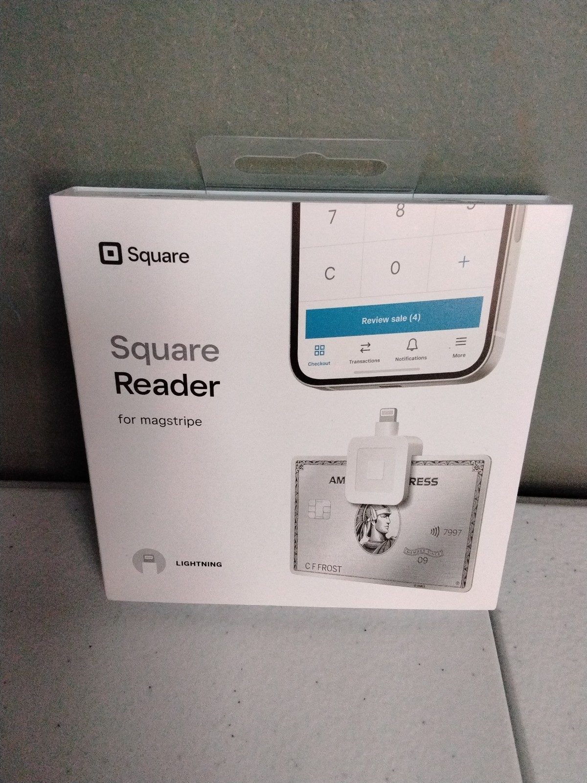 Square Credit  Debit Card Reader for Magstripe Lightning Connector New & Sealed!