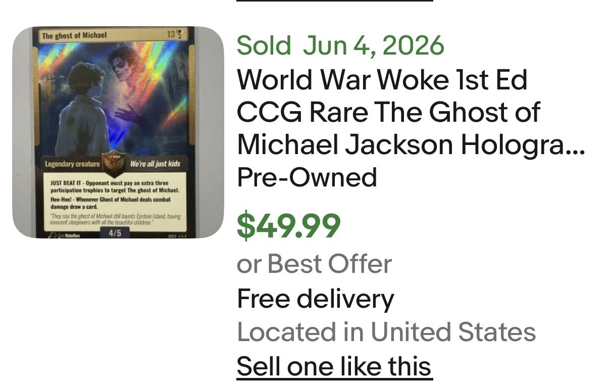 World War Woke Starter Deck & Epstein Files FULL 48 Base Set + All Holos