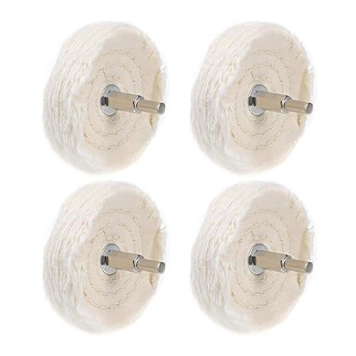 3-Inch Buffing Polishing Pad Wheel Cotto Size: 3Color: WhiteNumber of Items: 4