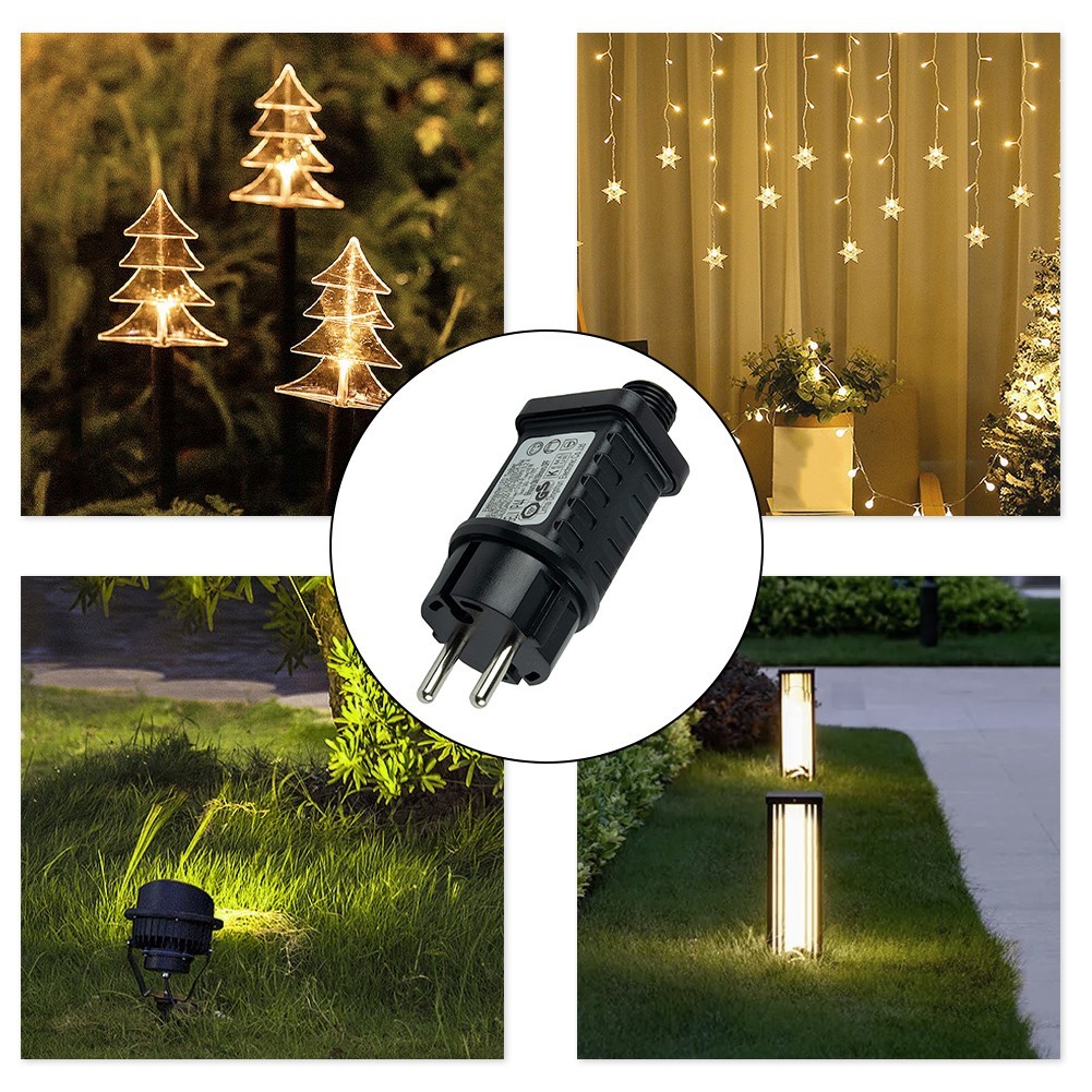 Compatible with 3 Wire Fairy Lights Power Adapter for Transformer String Lights