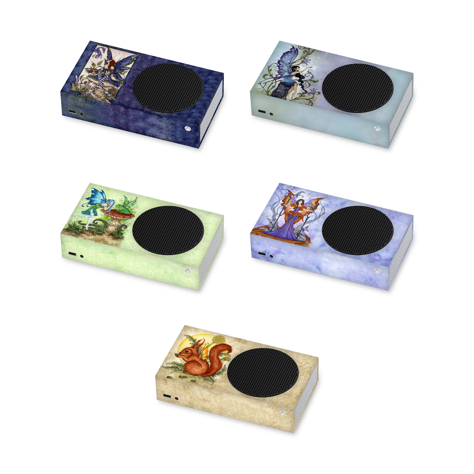 OFFICIAL AMY BROWN FAIRY ART VINYL STICKER SKIN DECAL FOR XBOX SERIES S CONSOLE