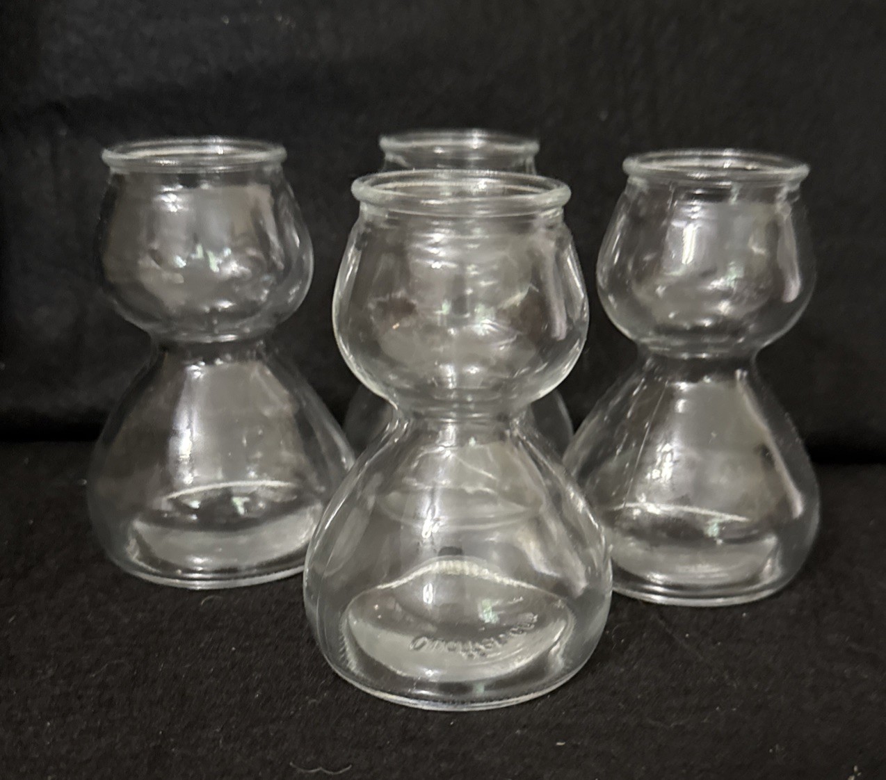 Quaffer Double-Bubble Shot Glass, 3.75” Bomb ShotGlass Set Of 4