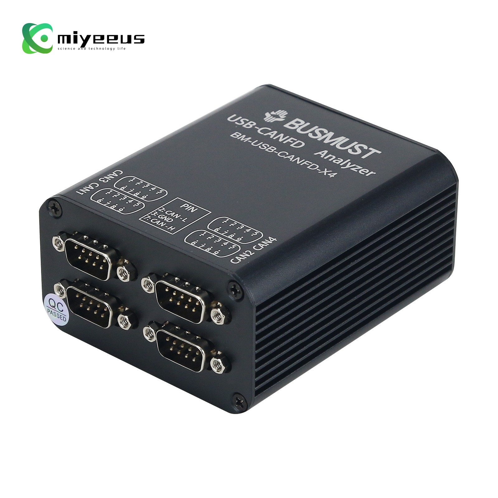 Four-channel CAN Analyzer 4CH CANFD Analyzer USB to CANFD Busmaster Upper PC
