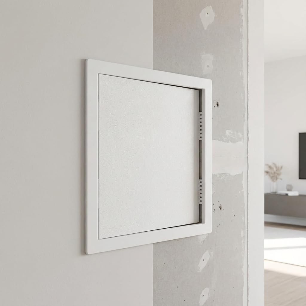 Access Panel for Drywall 18x18 inch Wall Hole Cover Access Door White Plastic