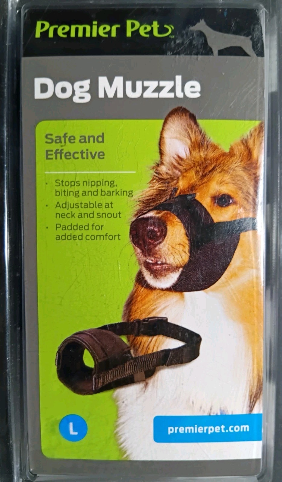 NEW Premier Pet Dog Muzzle for Large Dogs Padded Nylon for Safe Comfortable Fit