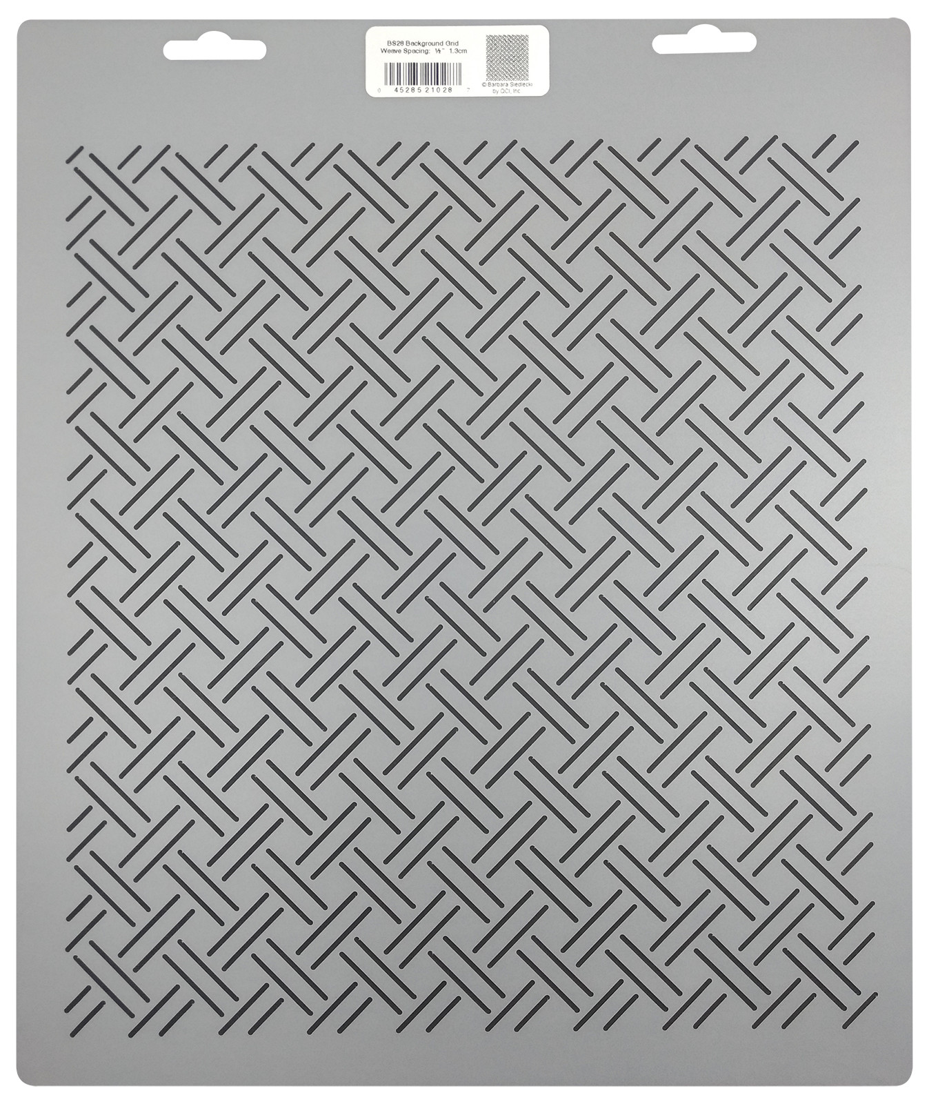 Quilting Stencil Woven Grid Quilt Pattern 0.5" Background Quilters Template