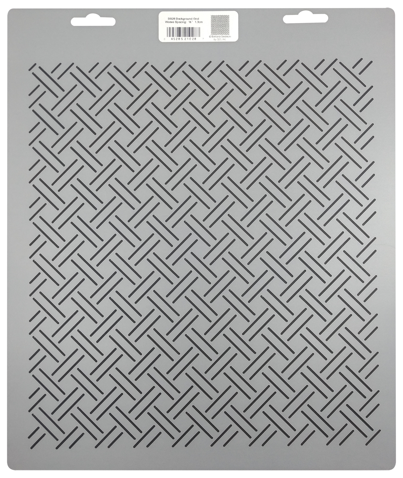 Quilting Stencil Woven Grid Quilt Pattern 0.5" Background Quilters Template
