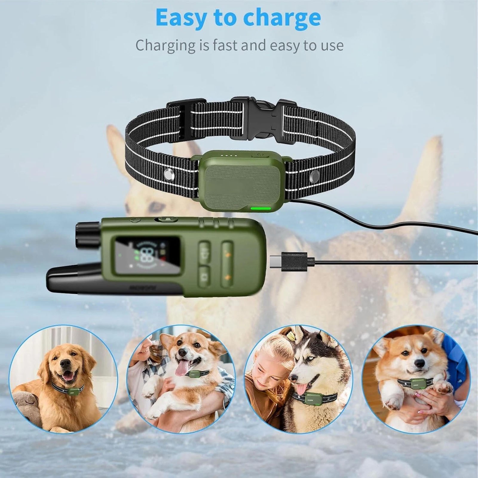 2-in-1 USB-C Magnetic Charging Fast Cable for Yawpet Training Collar Device