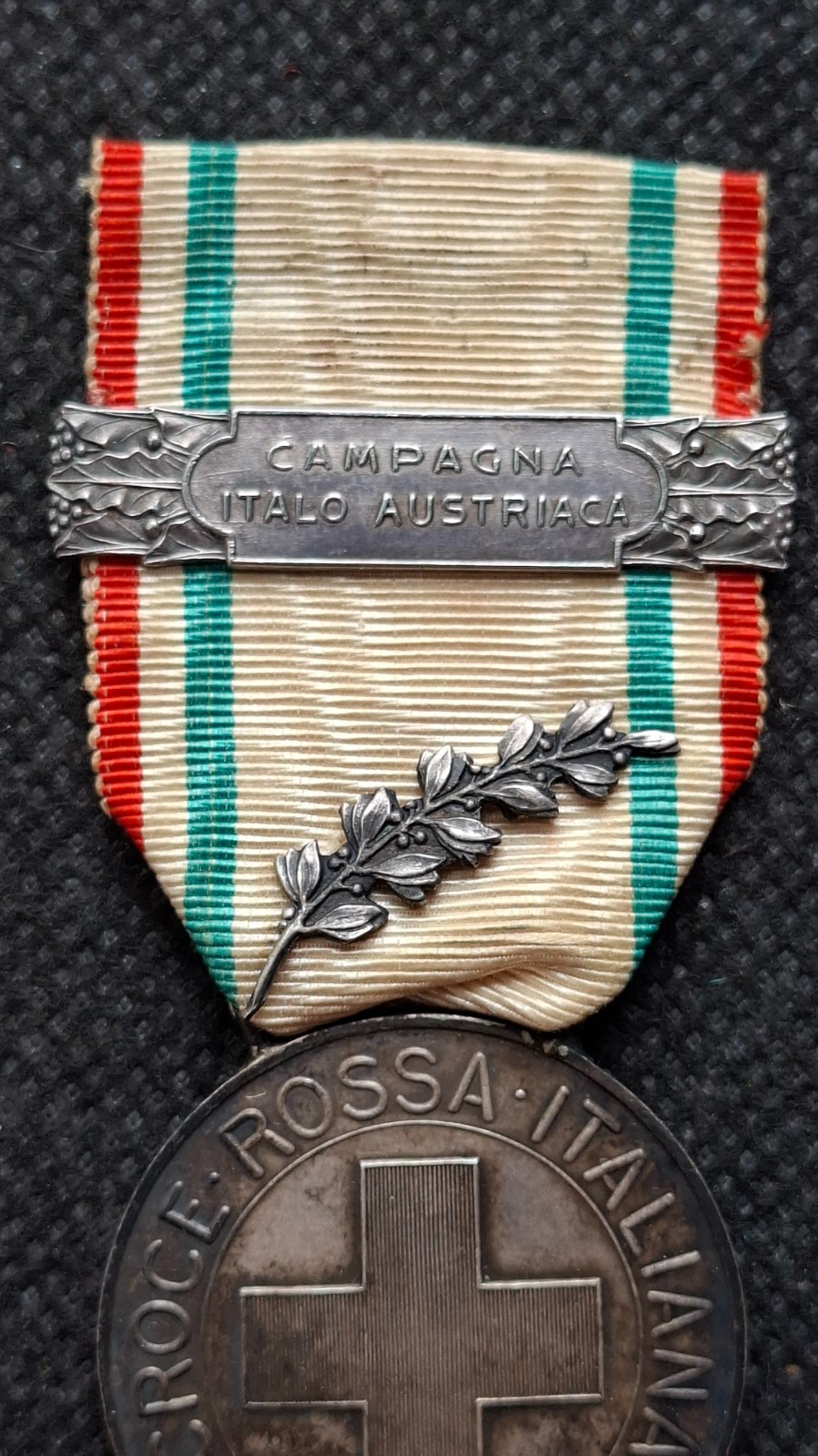 CRI Volunteer Merit Medal Italian Pink Cross Italian-Austrian Bar