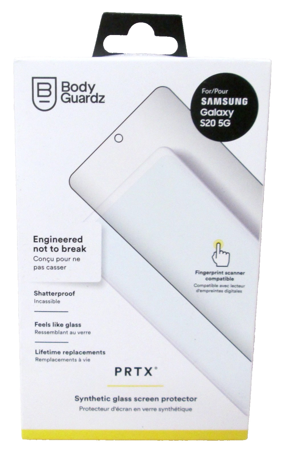 BodyGuardz PRTX Samsung Galaxy S20 5G Synthetic Glass Screen Protector