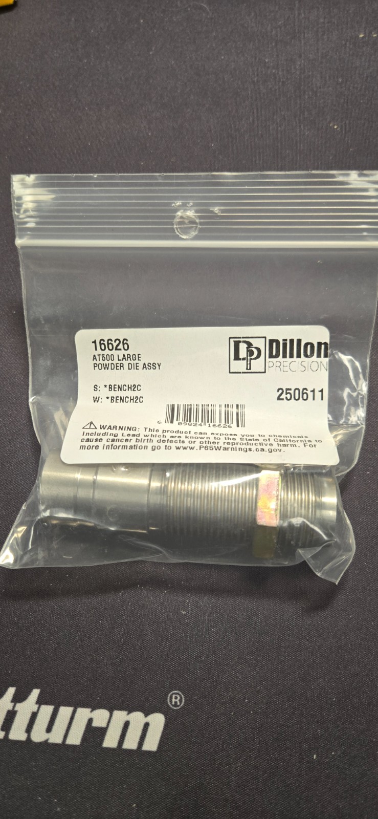 Dillon AT500 Oversized Powder Die #16626