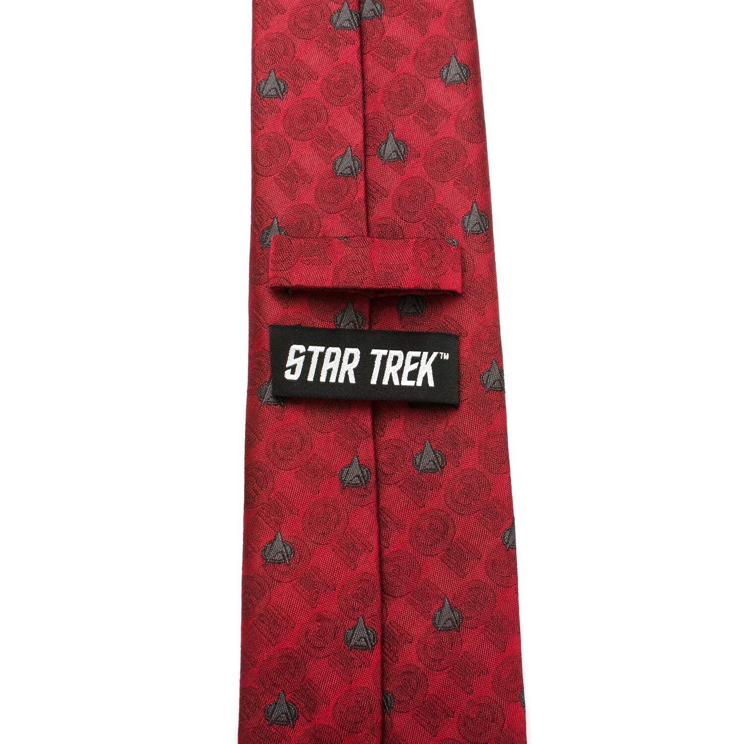 Star Trek TNG Red Delta Shield Men's Tie