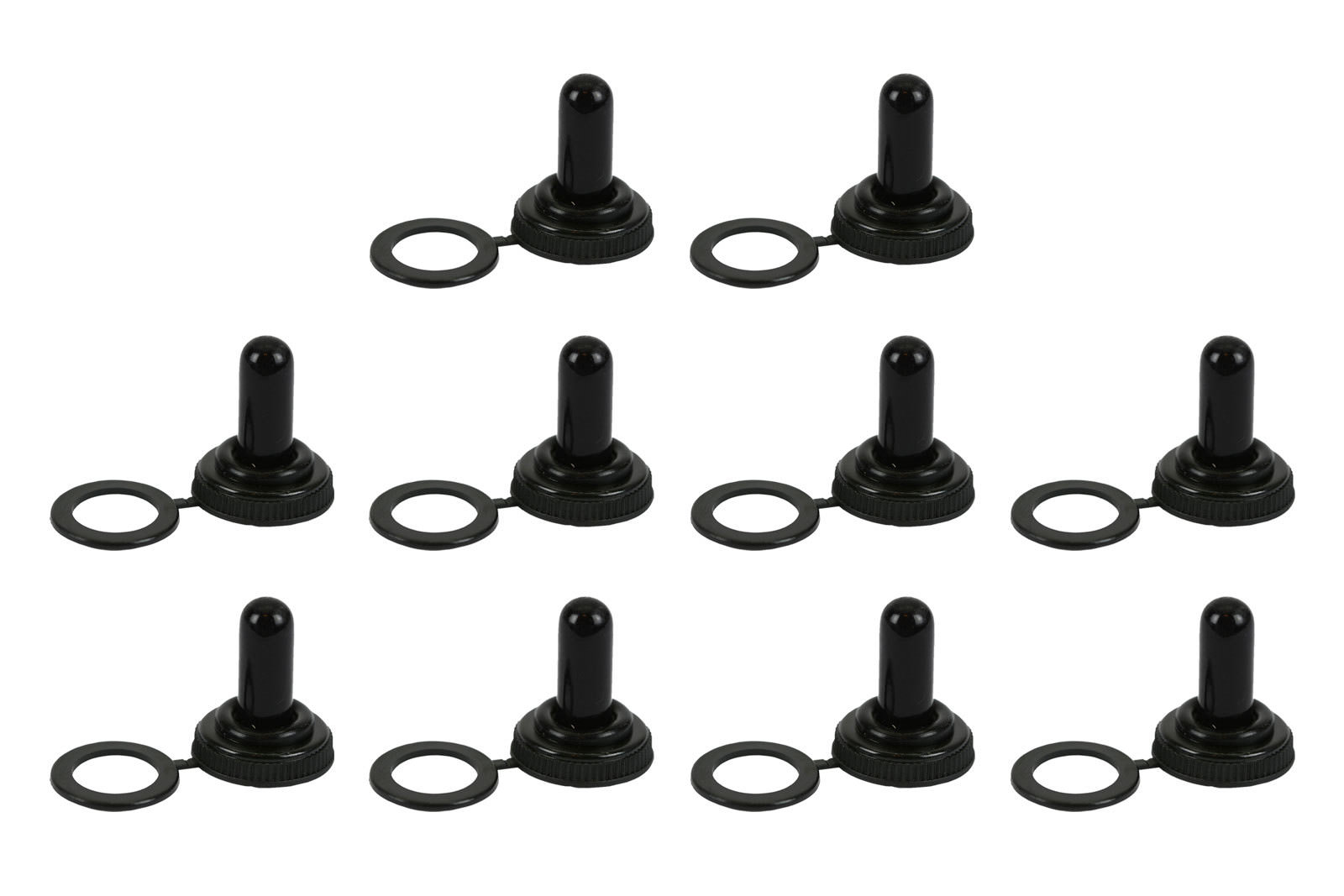 10 pc TEMCo Silicone Rubber Boot for Toggle Switch Waterproof M12x0.75 Thread