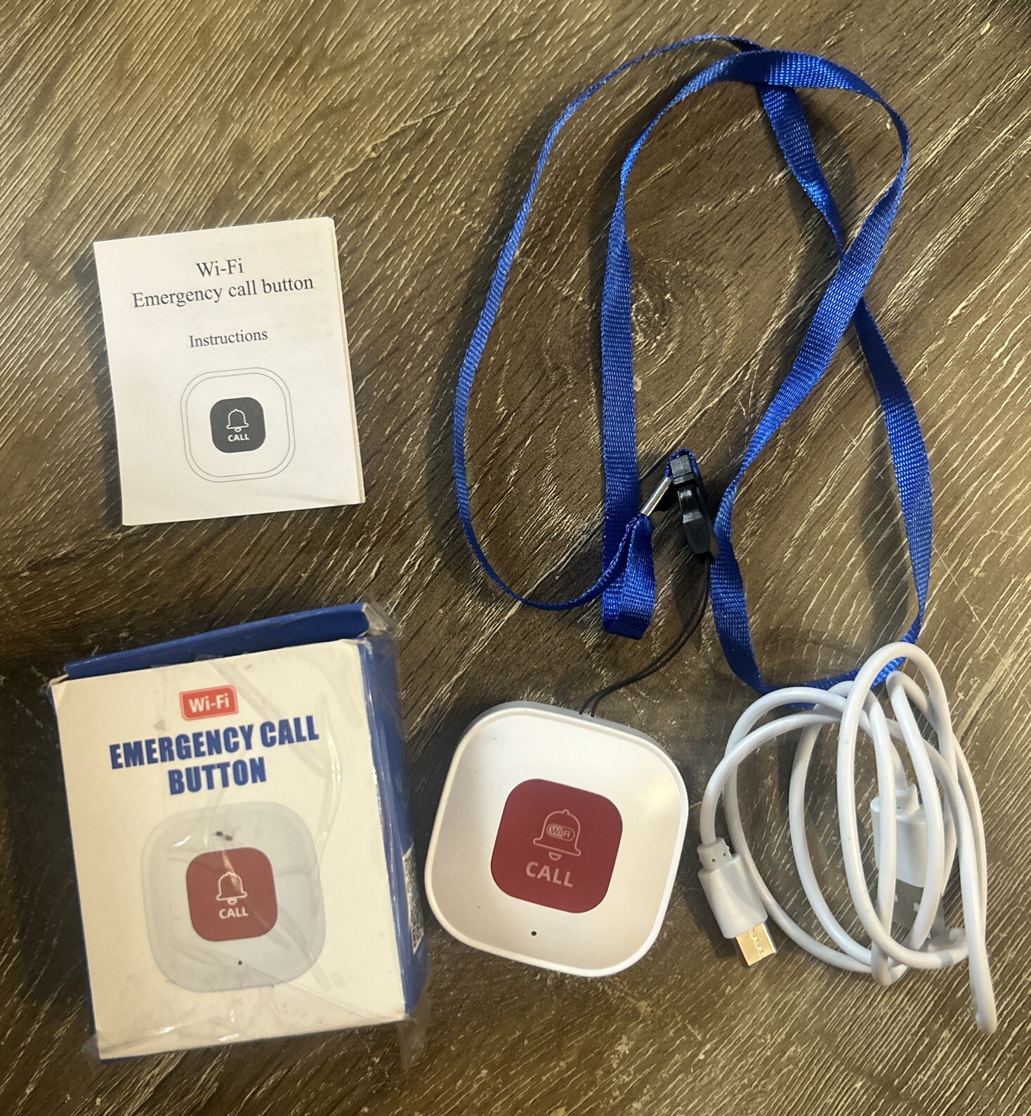 Chatthen Emergency Caregiver Pager Wireless SOS Calling Button Using Tuya WiFi