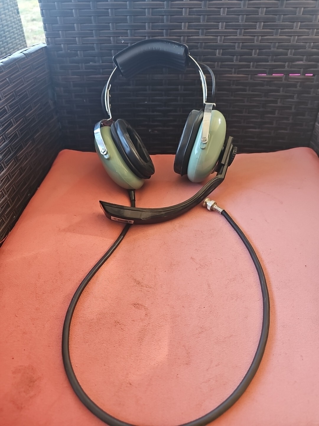 Vintage David Clark H5030 Voice Powered Headset Pre Owned Untested Condition N3