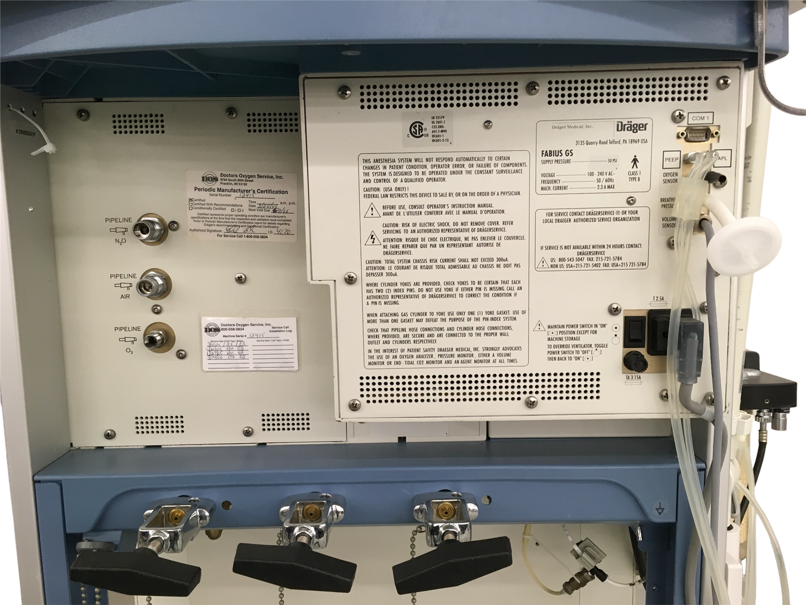 Drager Fabius GS Anesthesia machine