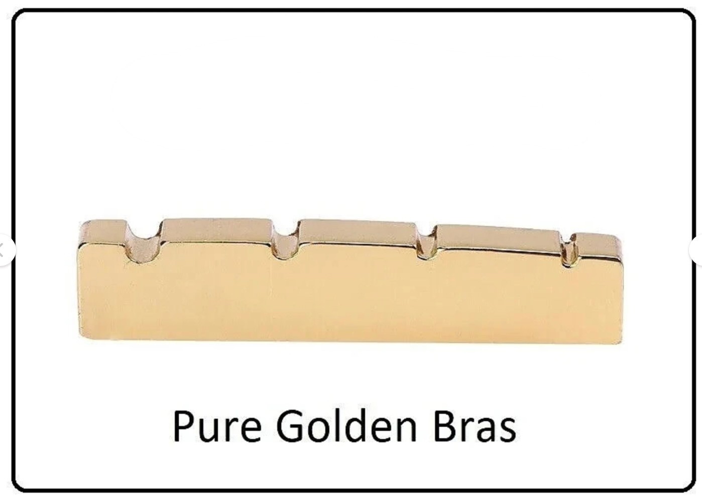 AxeMasters 43mm Brass Bass Guitar Nut for RICKENBACKER 4000 Series Upgrade