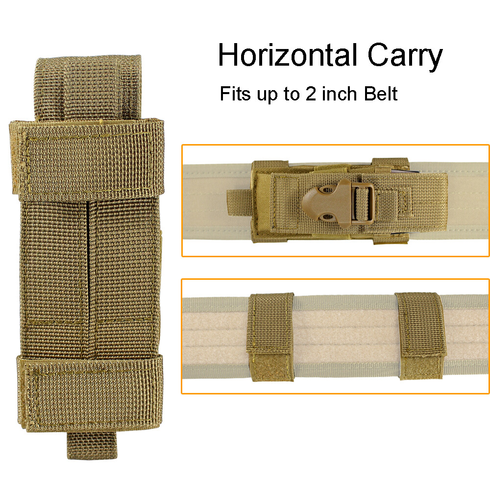 Tactical MOLLE Multitool Nylon Pack Utility Pouch for Flashlight Knife Pen Mag
