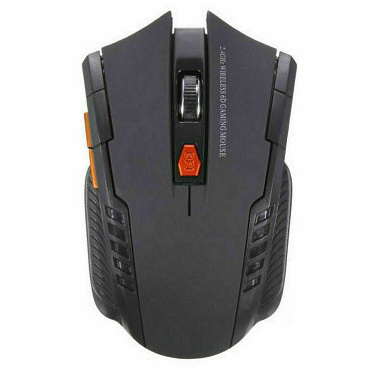 Wireless Gaming Mouse 2.4G Portable Optical Desktop Laptop - 6 Buttons BLACK USA
