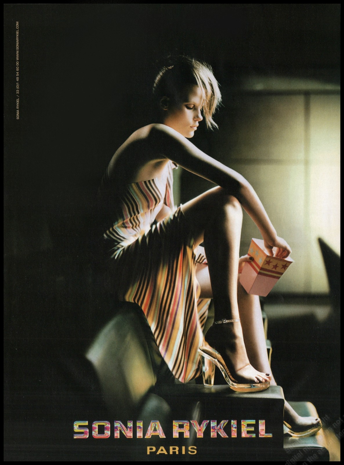 High Heels S Rykiel Magazine Print Ad Women Fashion Long Legs shoes 2001-CC