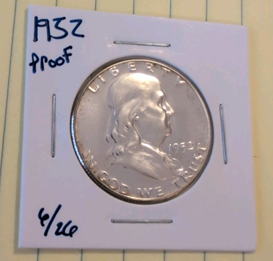1952 Franklin 50c Proof Half Dollar PF64