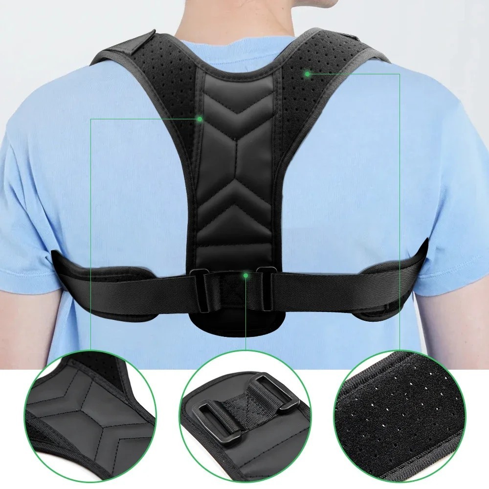 Posture Corrector Brace Belt Strap Back Shoulder Support Belt Clavicle Men Women