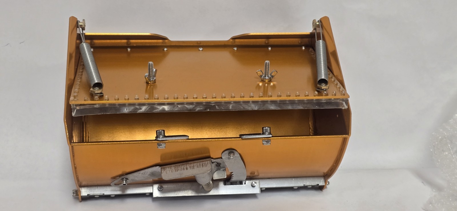 10" DRYWALL FLAT FINISH PLASTER BOX WITH EXTENSION HANDLE