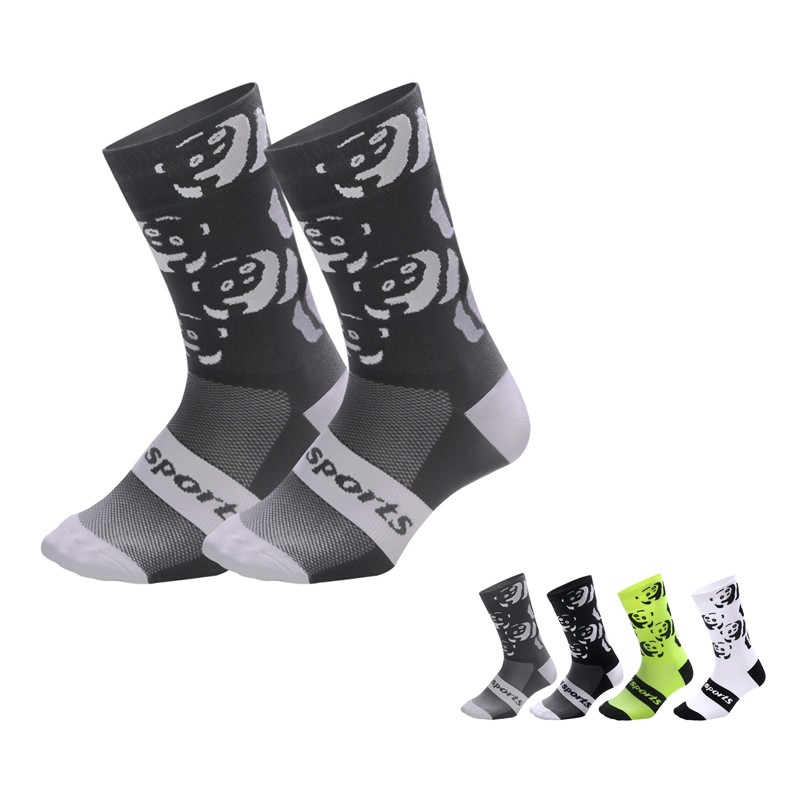 Pro Men Women XC MTB BMX Road Cycling Riding Bicycle Bike Sport Ankle Socks Grey