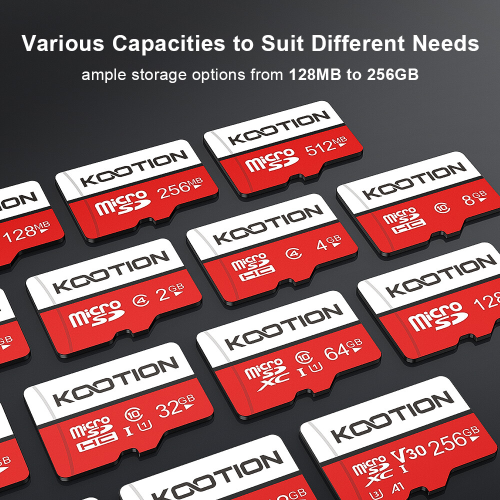 Kootion Micro SD Card 3 Pack Ultra Micro SDHC SDXC Memory 128MB-256GB Wholesale