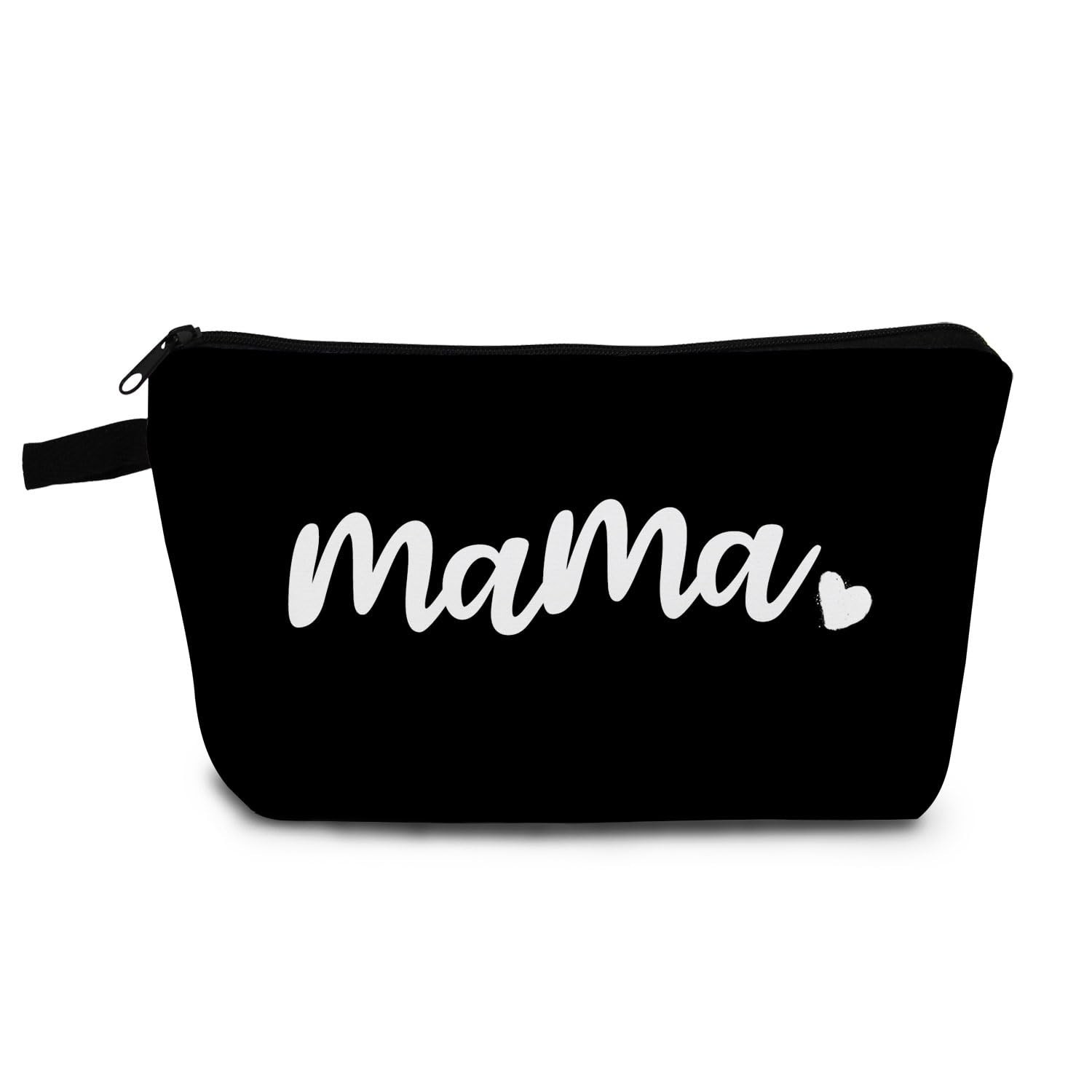 Letter Print Makeup Bag Dear Mama Simple Organizer Bag Toiletry Zipper Pouch ...