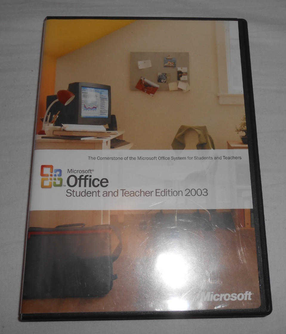 Microsoft Office 2003 Student and Teacher Edition Product Key & Disc