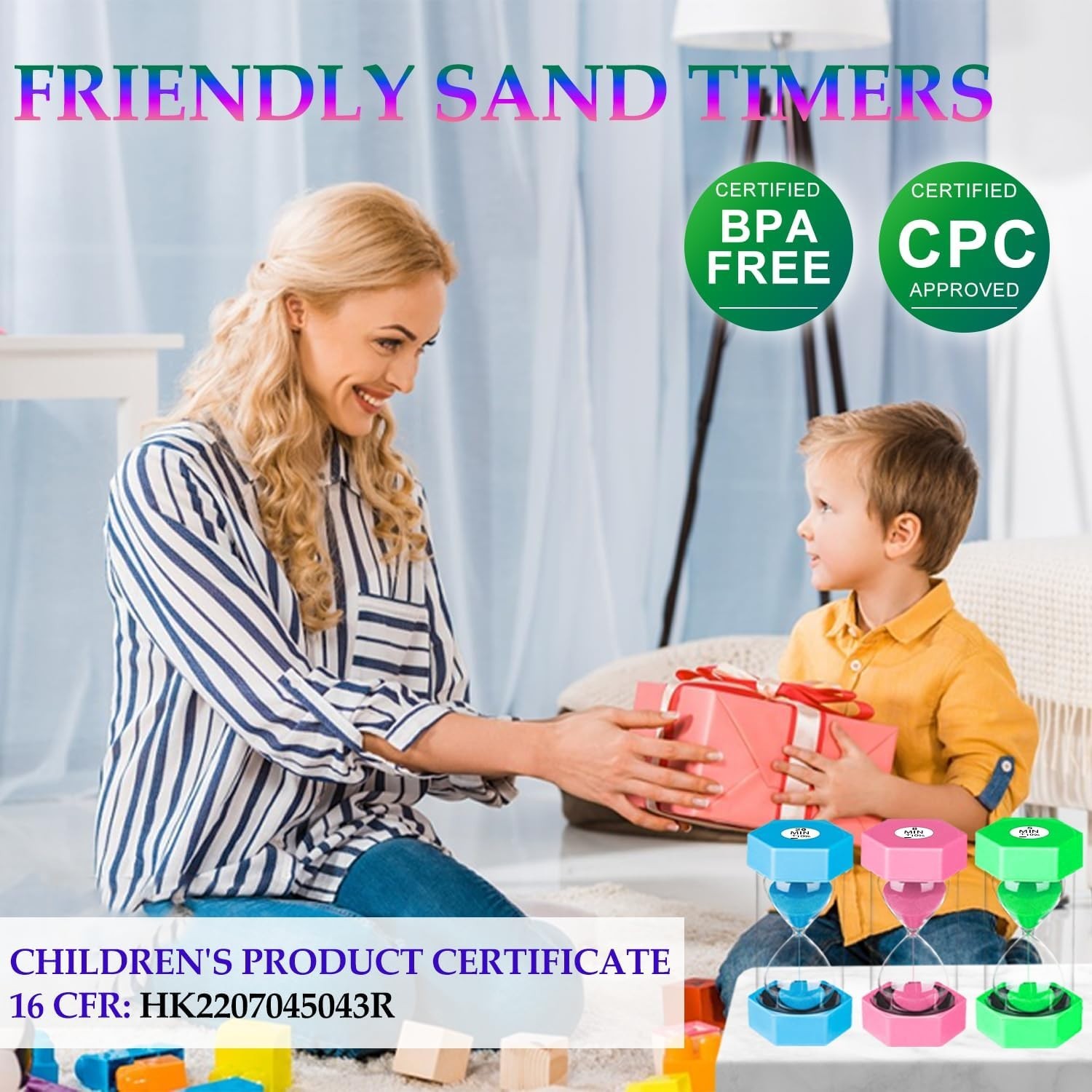 Safe and Stylish Purple Sand Timer - 30 Minute Classroom & Kitchen Essential