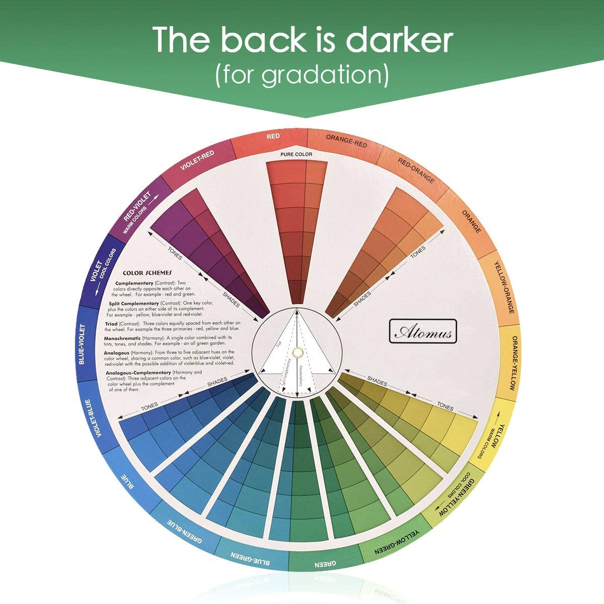 Creative Color Wheel, Paint Mixing Learning Guide Art Class Teaching Tool for Ma