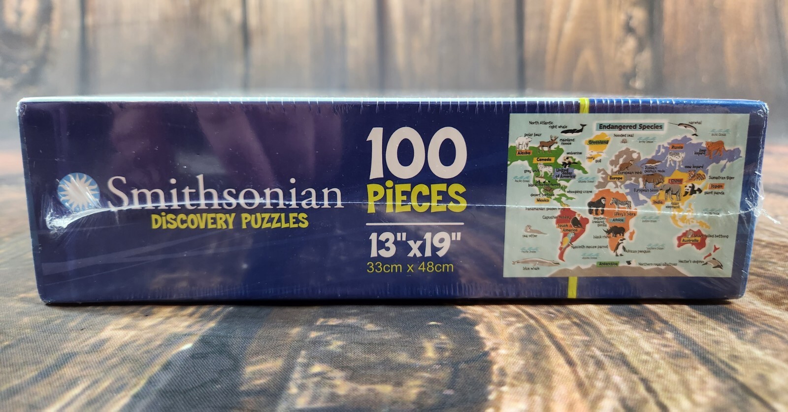 Smithsonian Endangered Species Discovery Puzzle New Sealed 100 Piece Kid Present