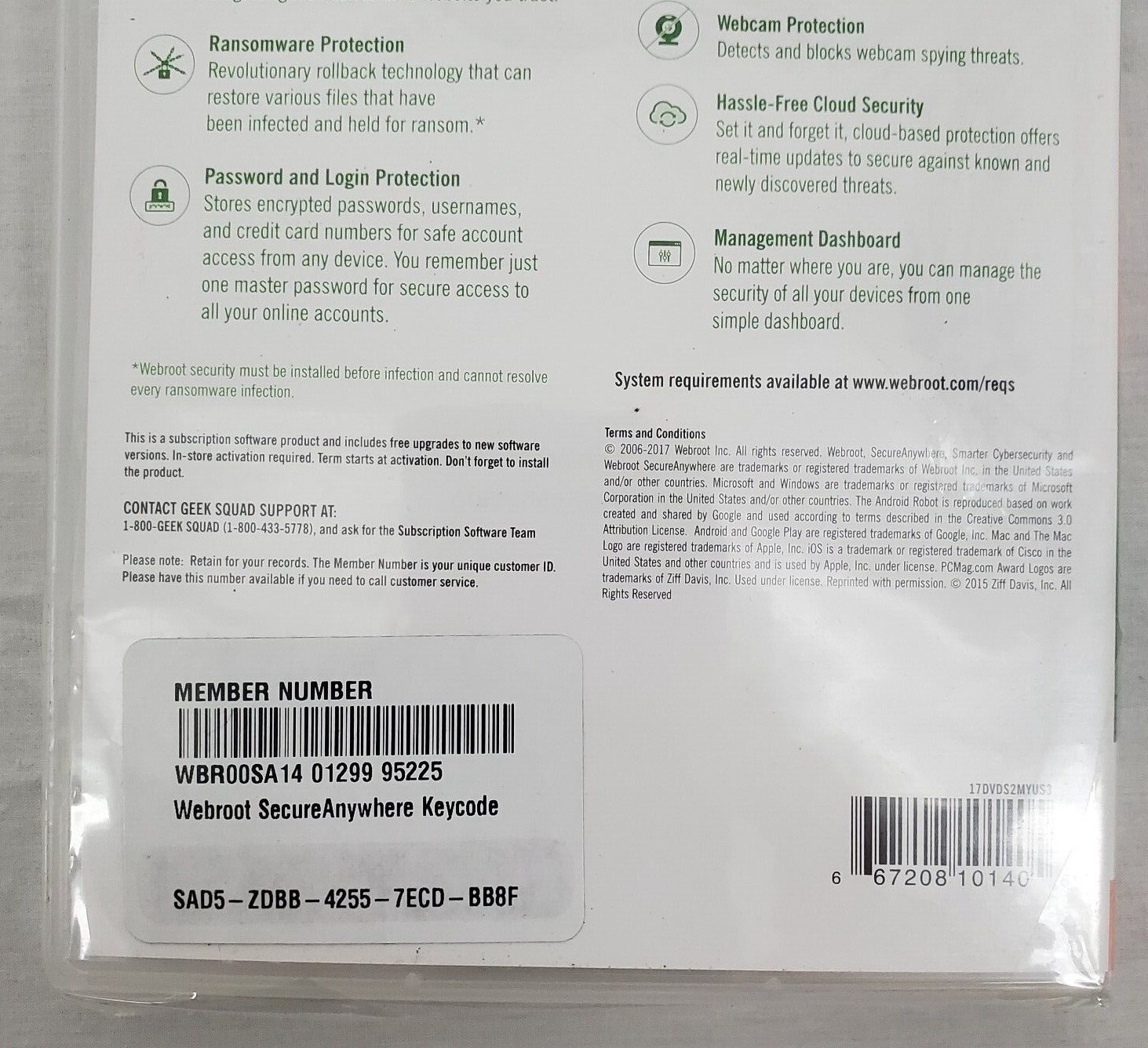 Webroot Secure Anywhere Internet Security 3 Devices (NOS)