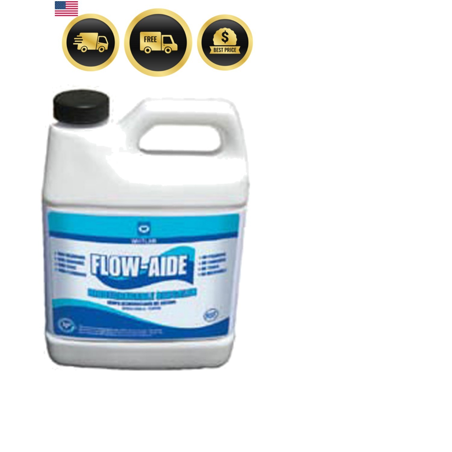 Flow-Aide System Descaler ,32 ounces 1 quart , White
