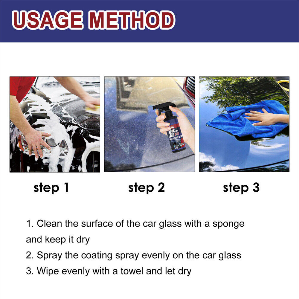 2× Multi-functional Coating Renewal Agent Auto Coating Agent Quick Coating Spray