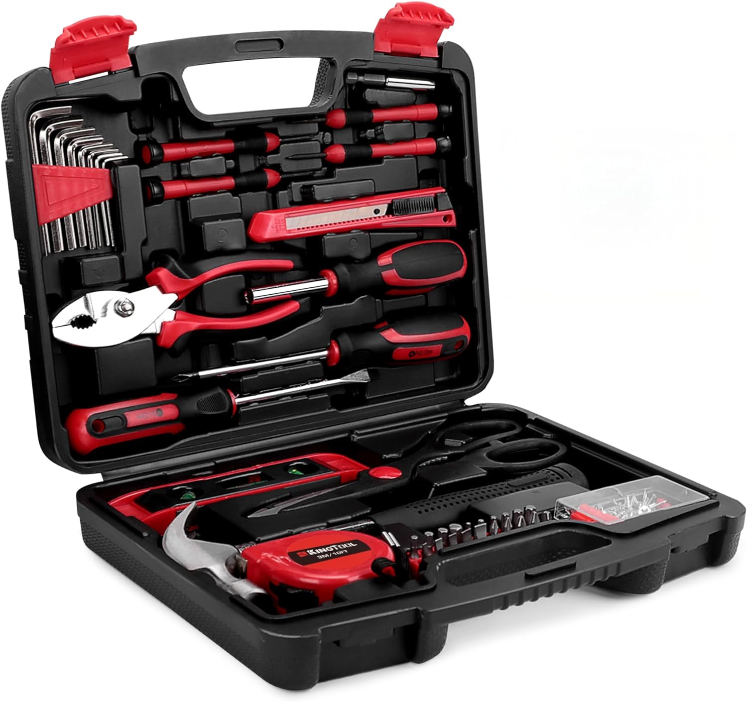 149 Pieces Basic Home Repair Tool Set - General Household with Plastic Toolbox