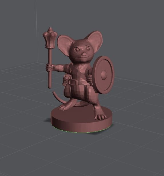 Mousefolk Cleric Monster Manual 28mm Scale DND D&D Tabletop Miniature